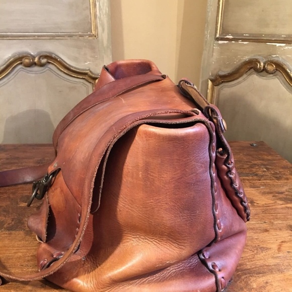 ** SOLD*** U.S. Mail Bag 1960's Woodstock Bohemian Hippie Hobo Messenger Bag - Picture 4 of 6